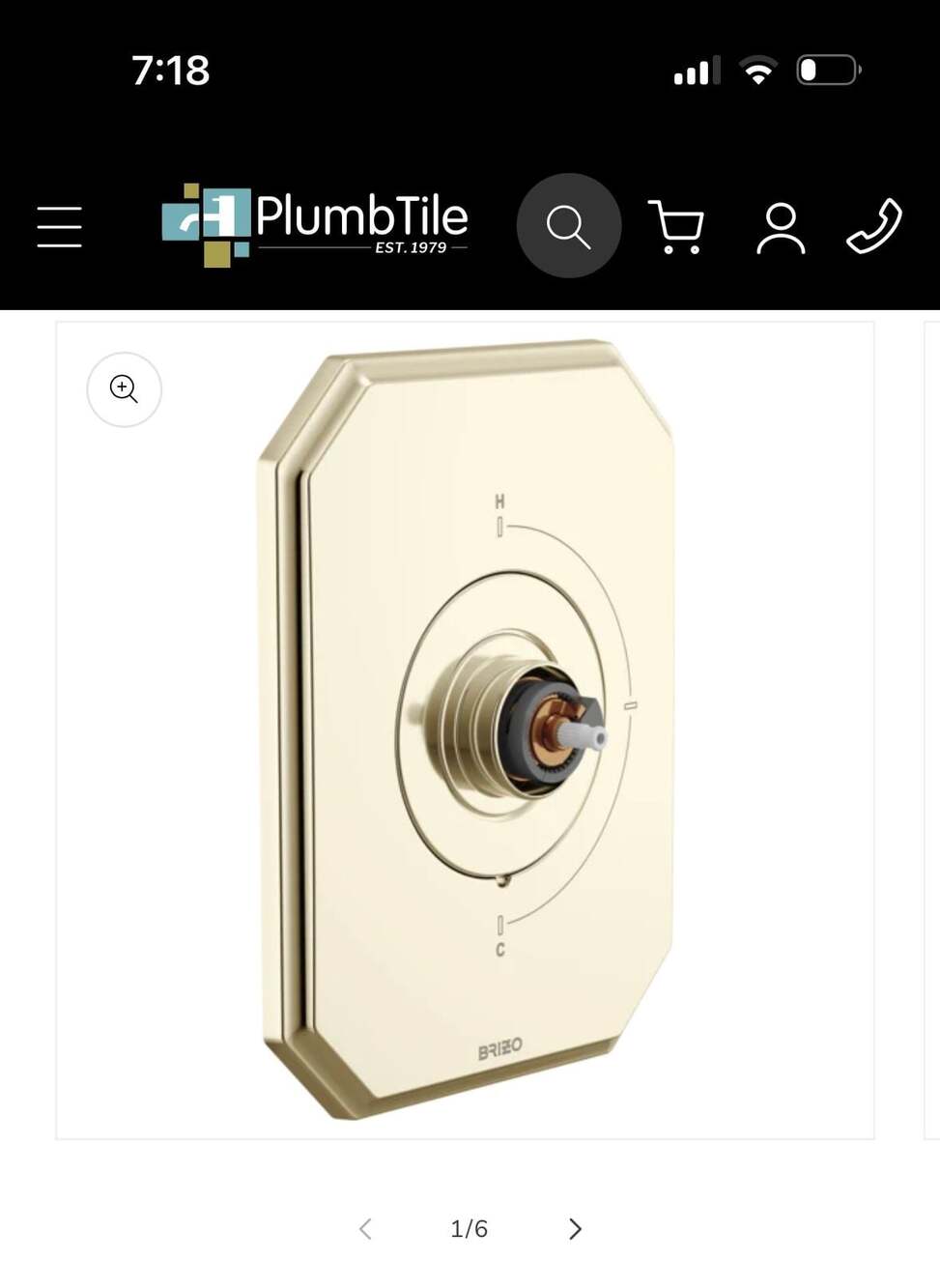 Brizo T66T065-PNLHP Beauclere Sensori Thermostatic Valve Trim - Less Handles